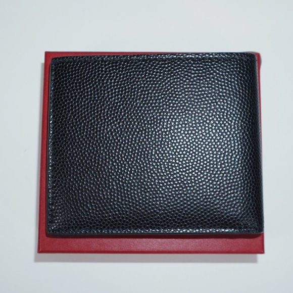 Salvatore Ferragamo Made in Italy Black Pebble Leather Bifold Wallet - Picture 4 of 4